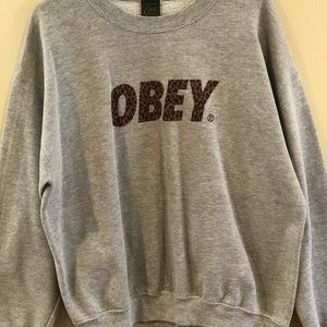Obey Gray Crewneck